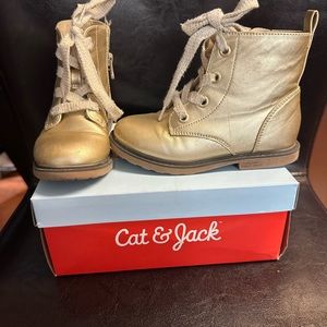Gently use gold boots